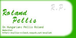 roland pellis business card